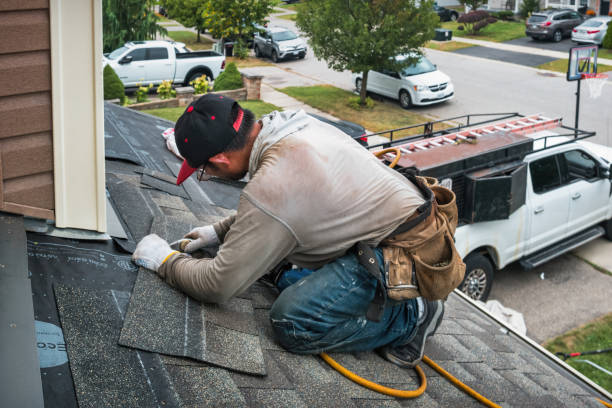 Professional Emergency Roof Repair technician working in Hollidaysburg, PA